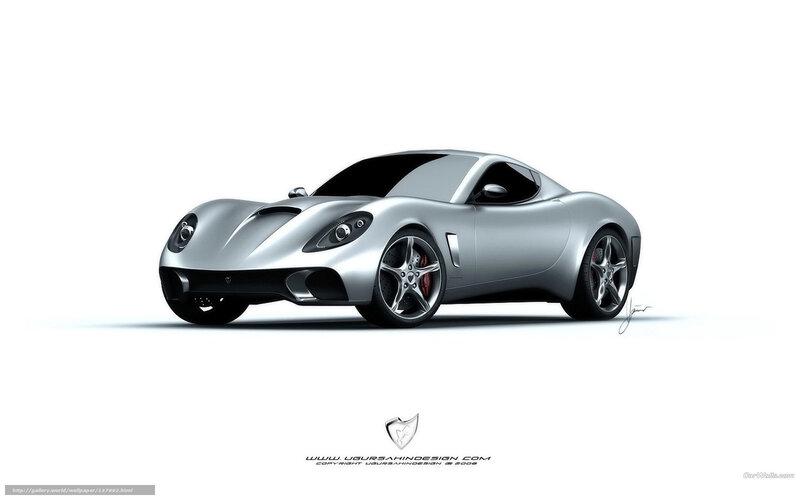 Silver Sports Car — Clean