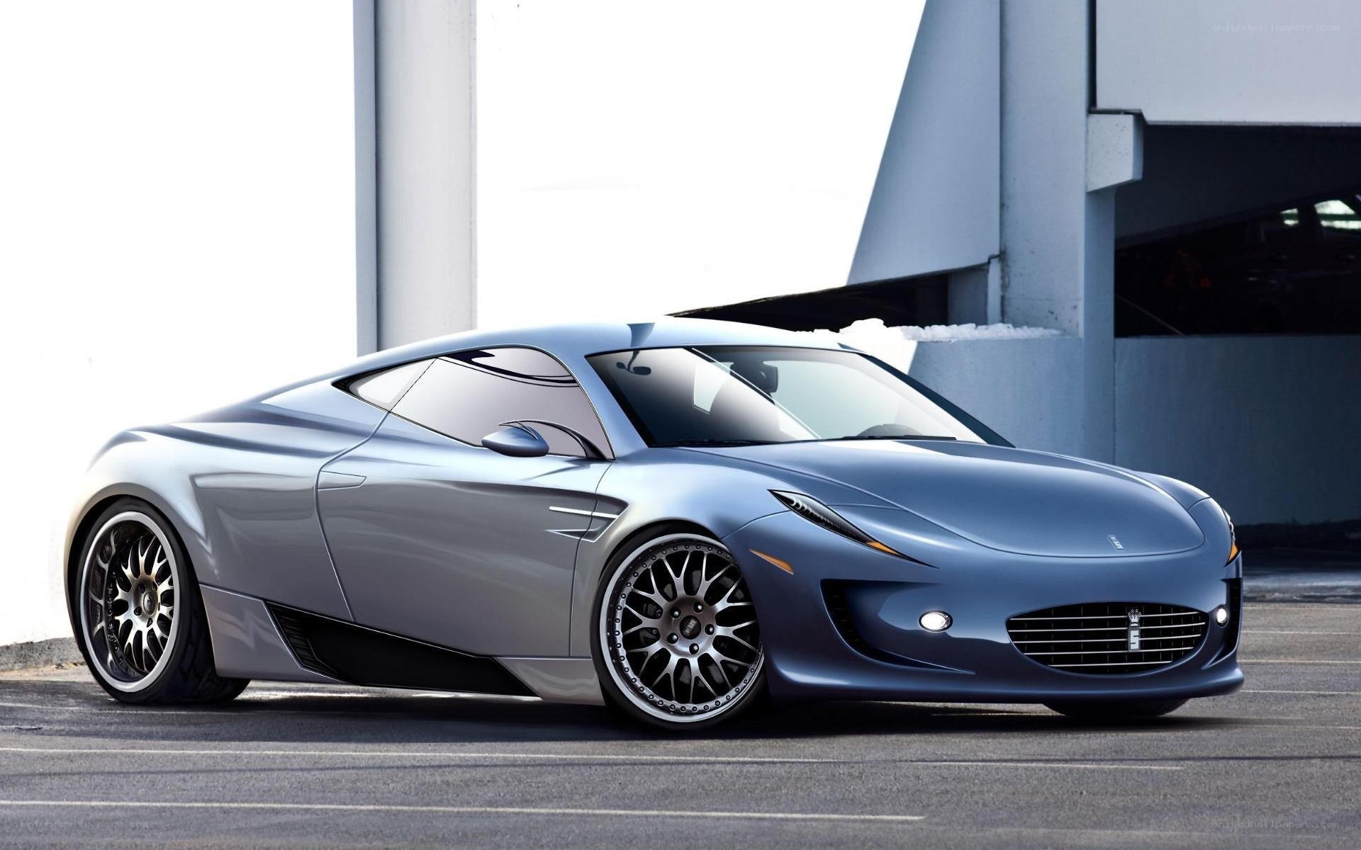 silver sports car concept