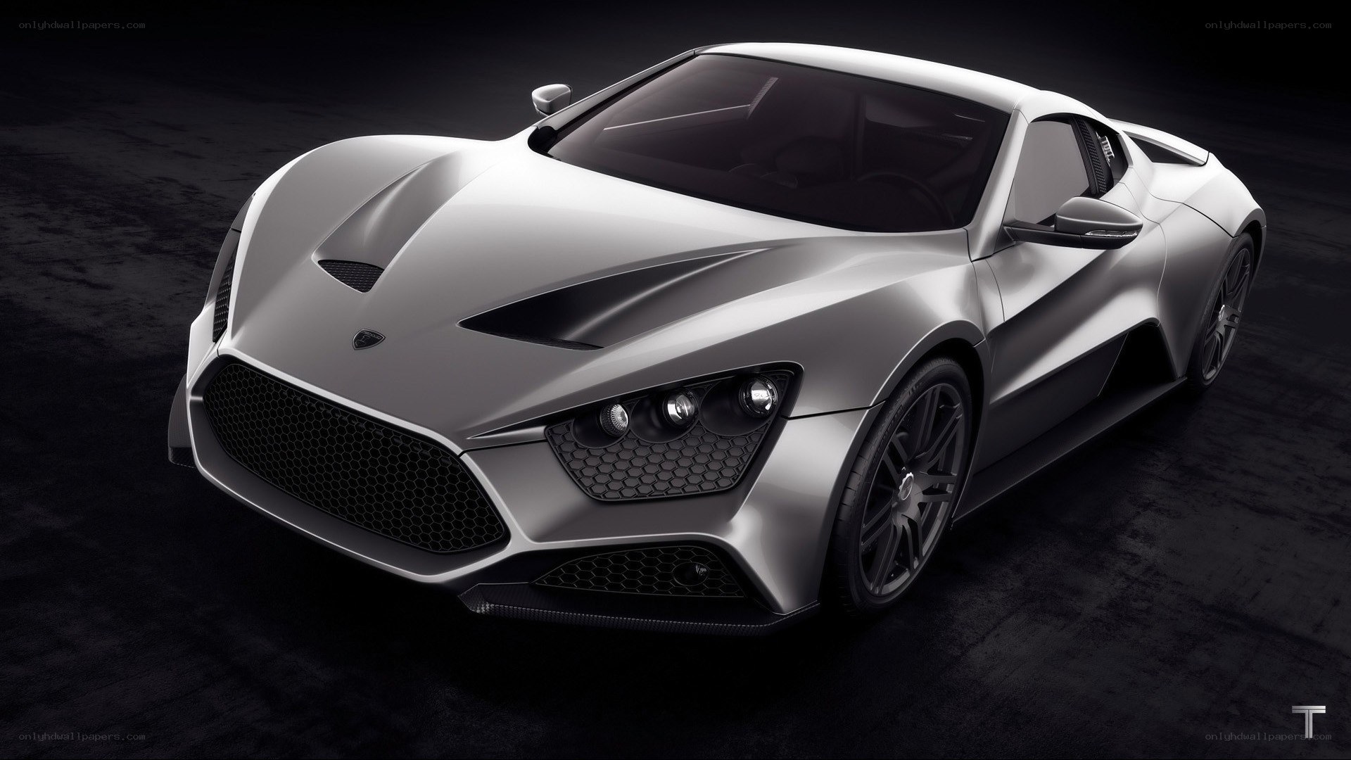silver sports car concept