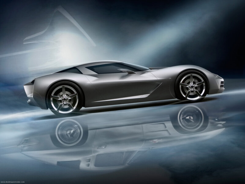 silver sports car concept