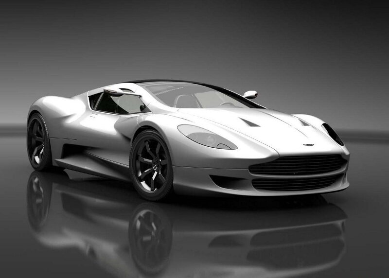 silver sports car concept
