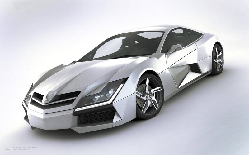 silver sports car concept