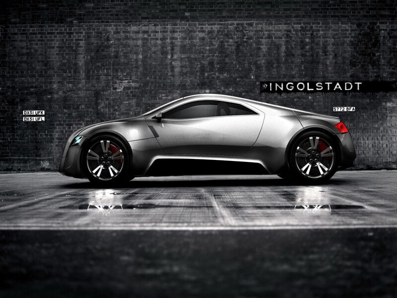 silver sports car concept