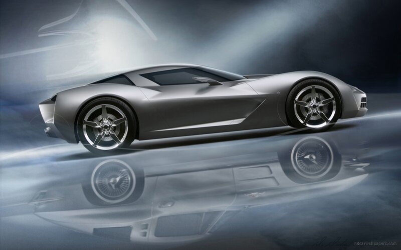 silver sports car concept