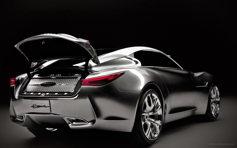 silver sports car concept