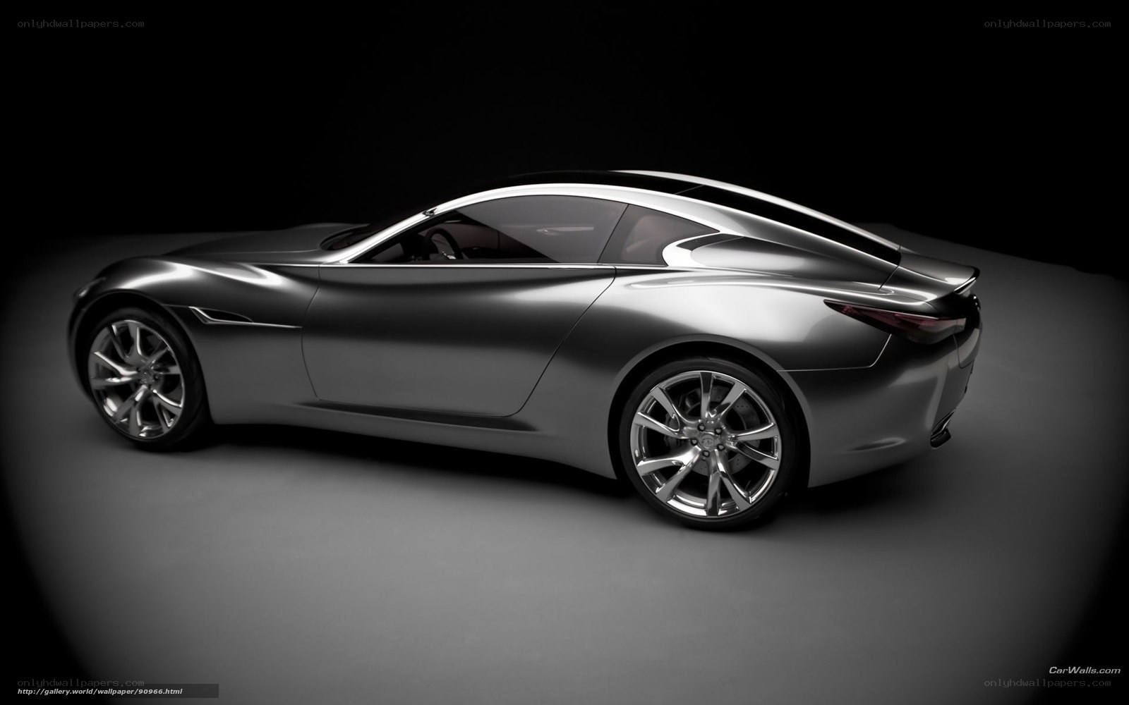 silver sports car concept