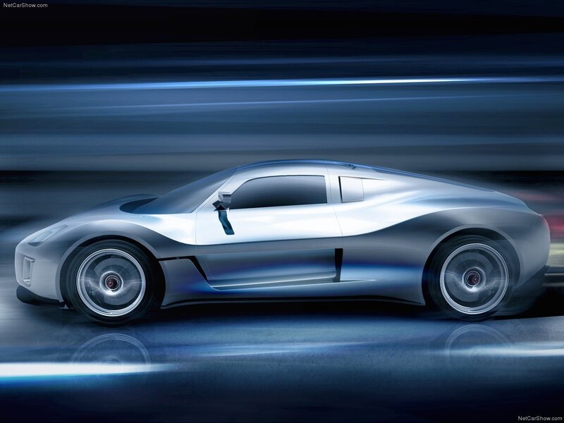 silver sports car concept