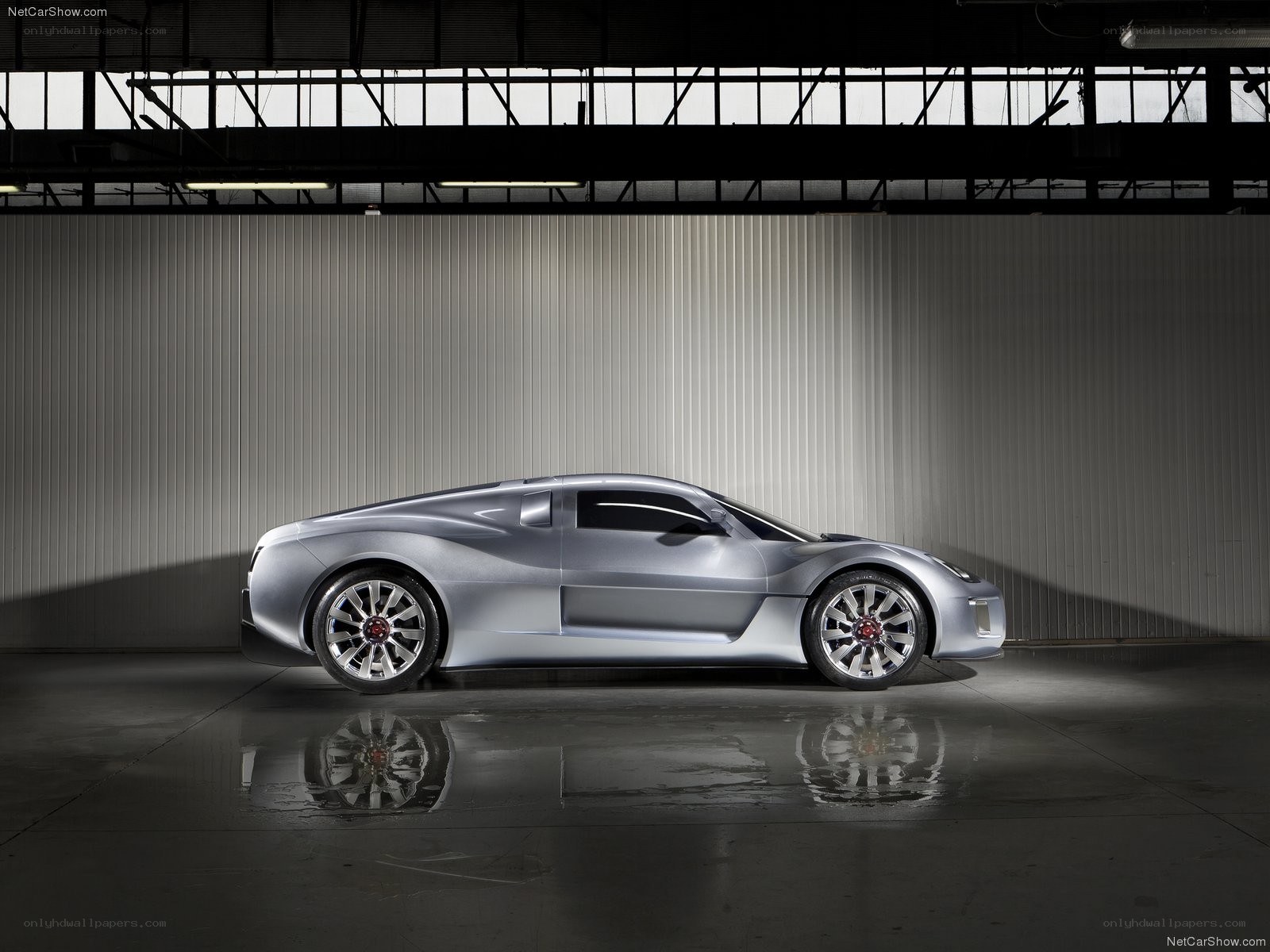 silver sports car concept