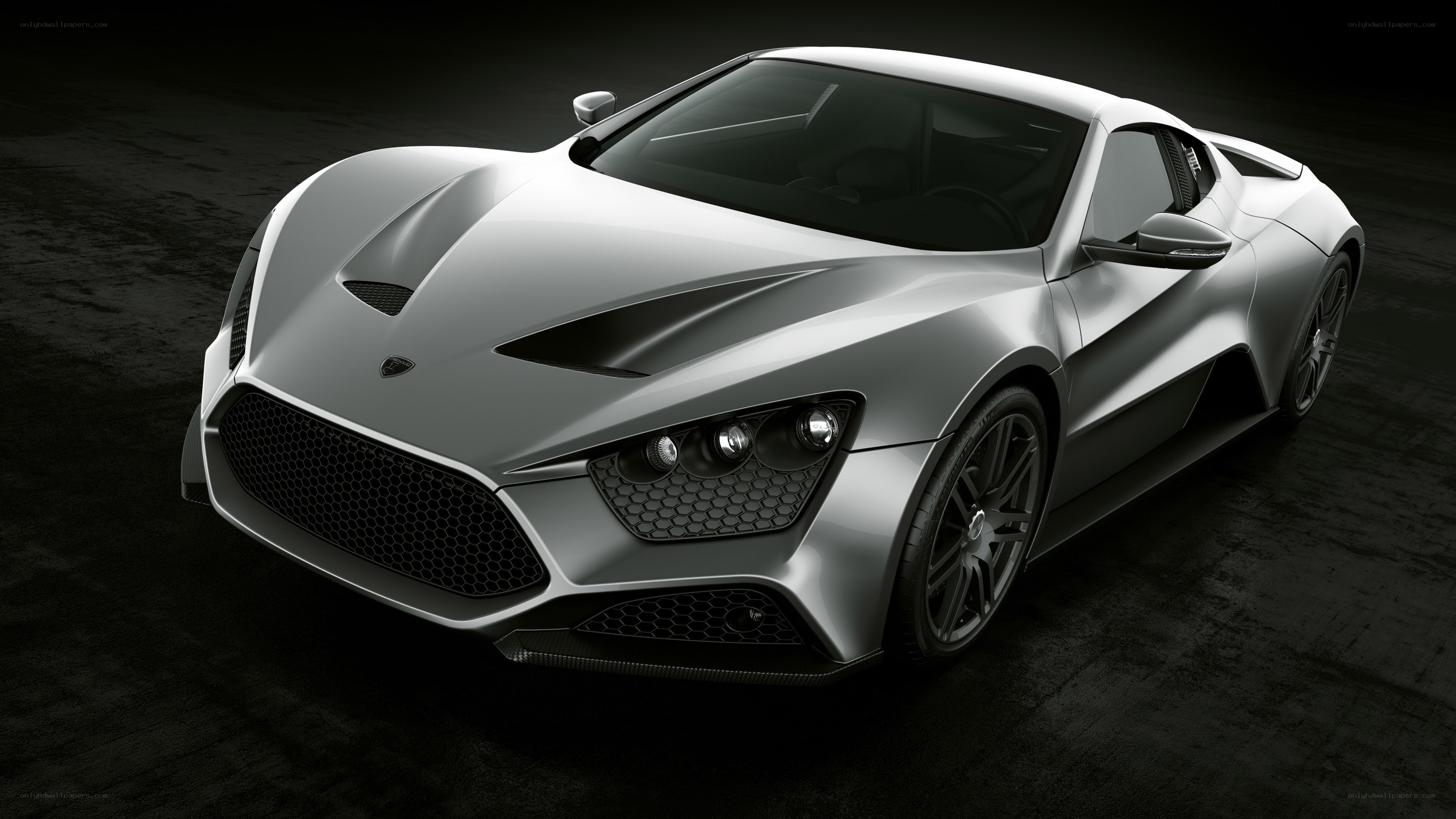silver sports car concept