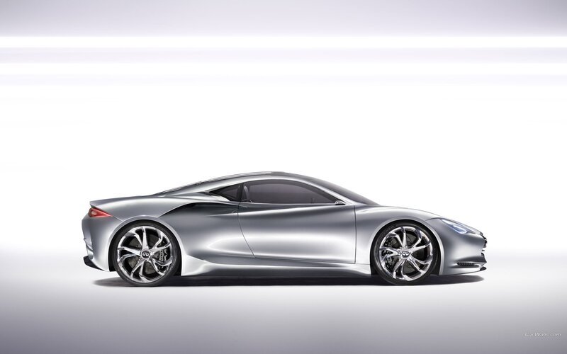 silver sports car concept