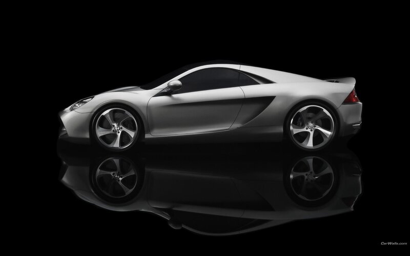 silver sports car concept