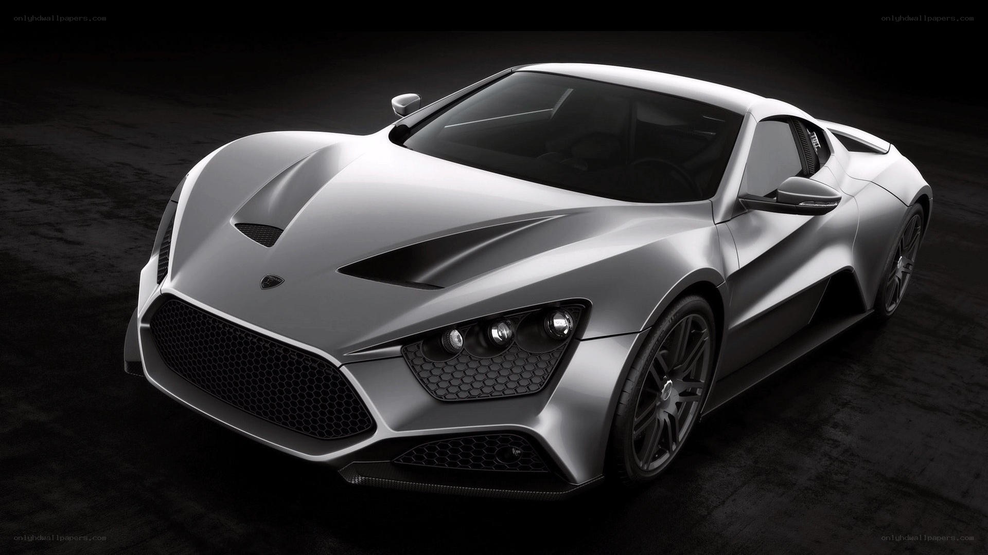 silver sports car concept