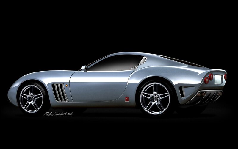silver sports car concept