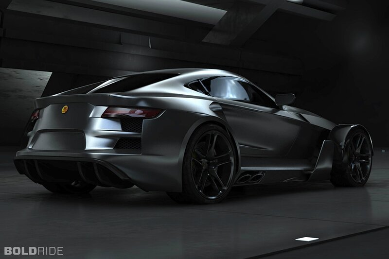 silver sports car concept