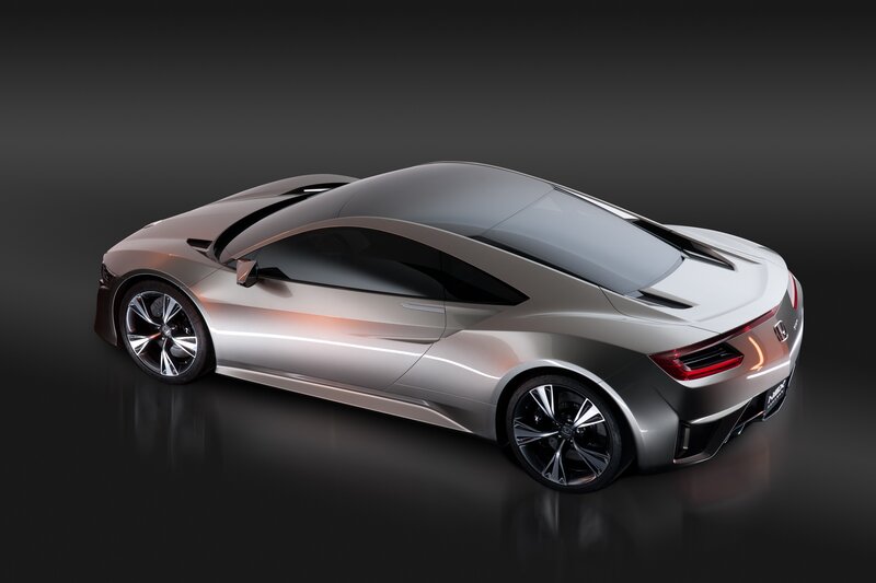 Silver sports car concept