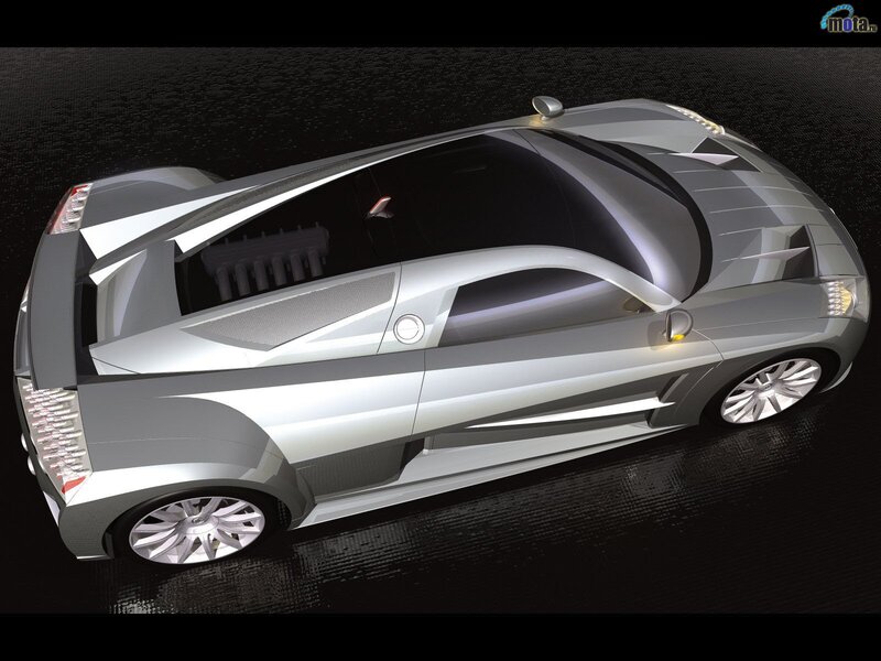 silver sports car concept
