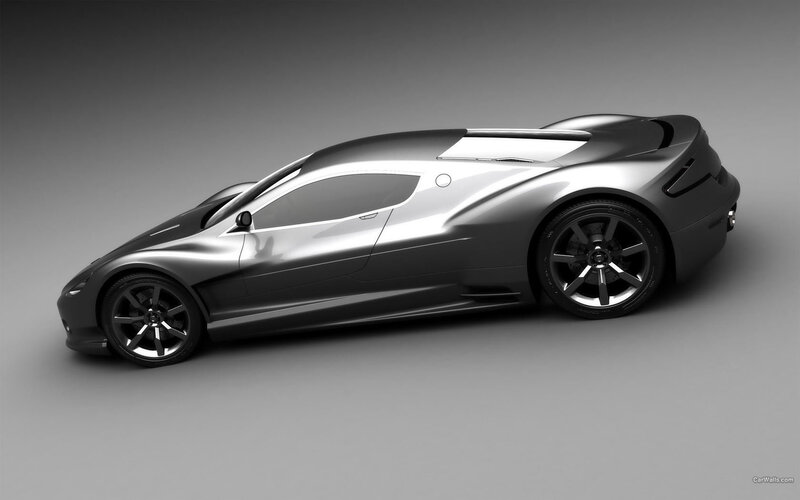 silver sports car concept