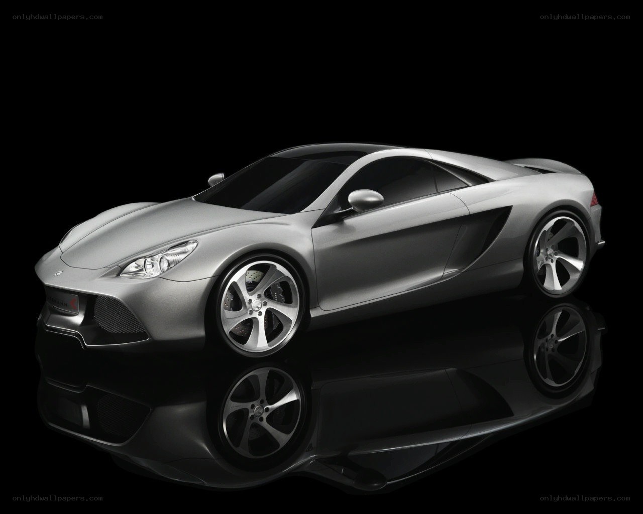 silver sports car concept