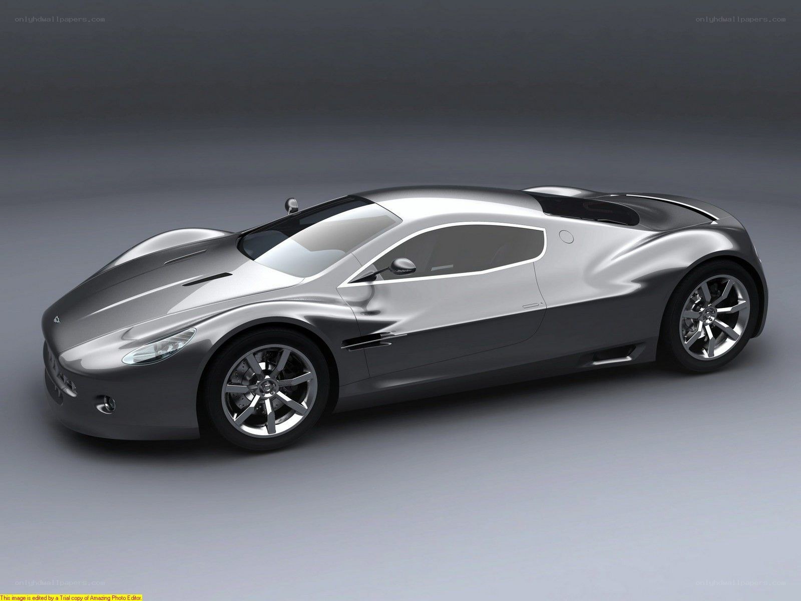 silver sports car concept