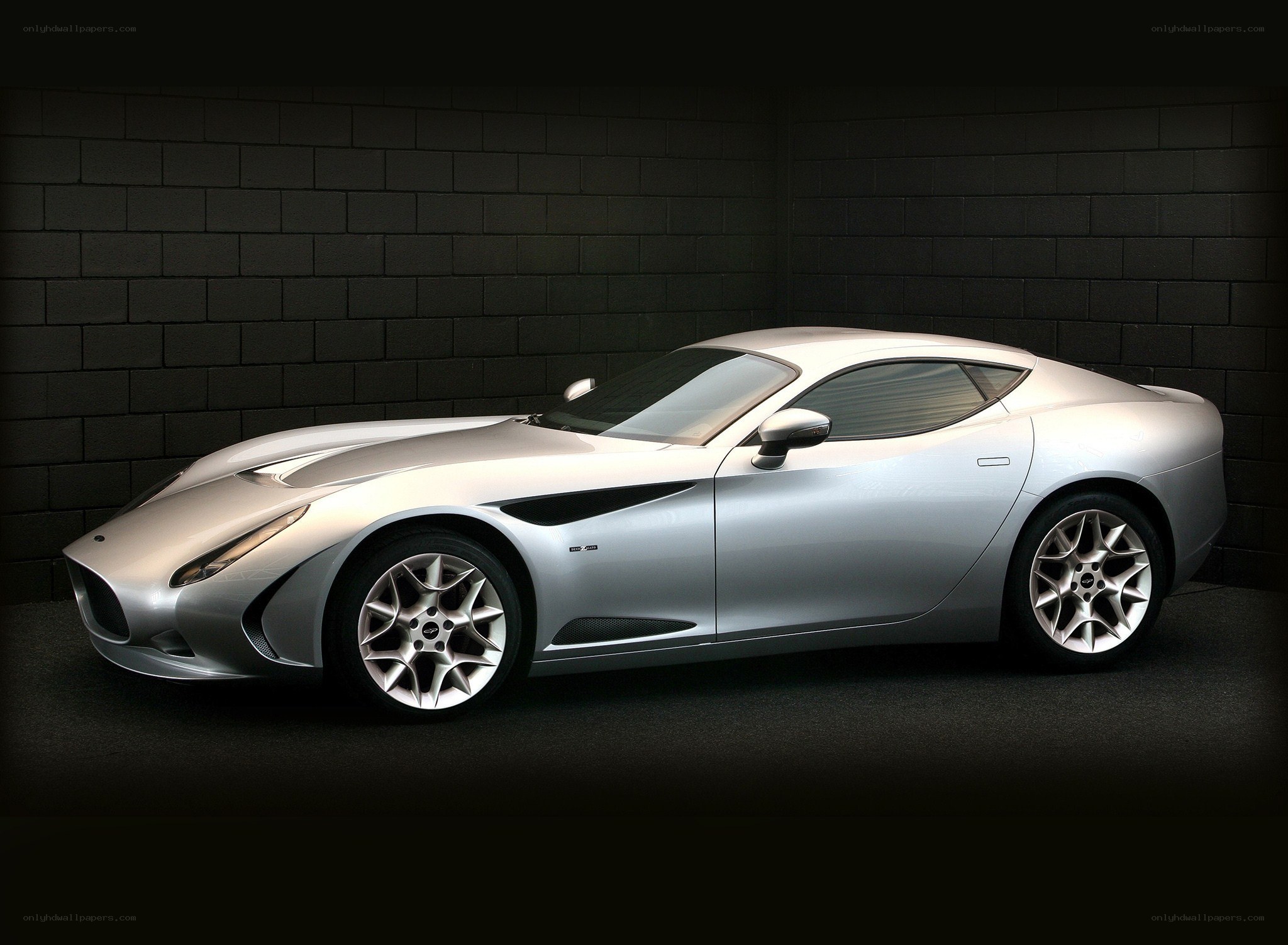 silver sports car concept