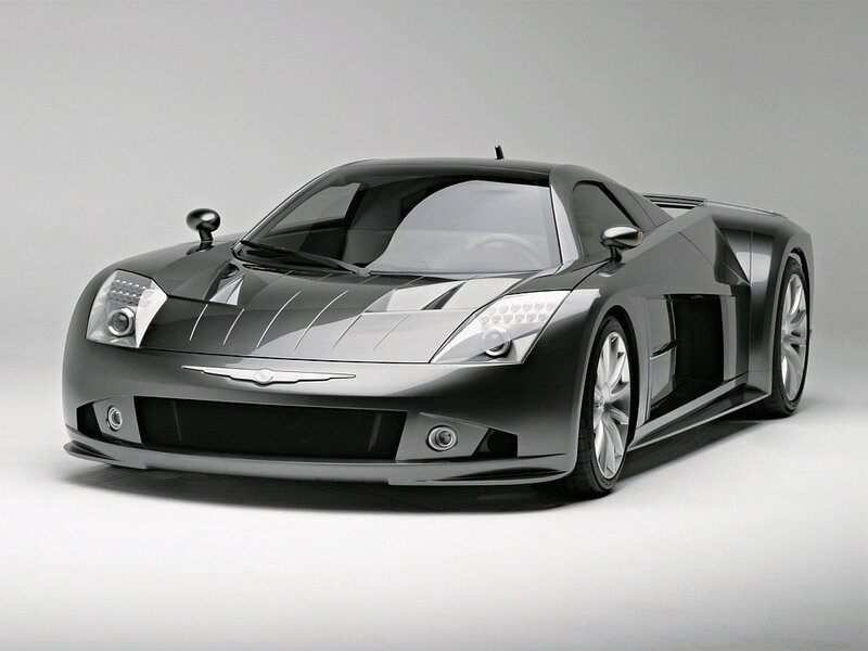 Silver sports car concept
