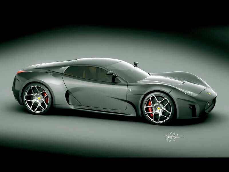 silver sports car concept