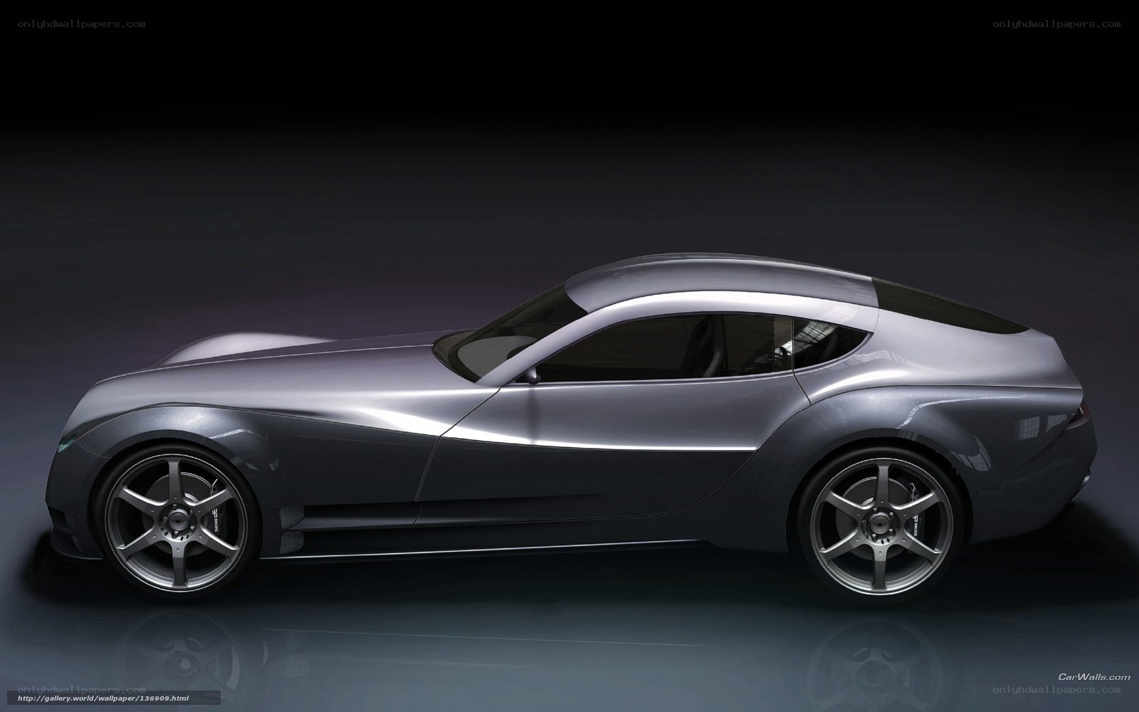 silver sports car concept