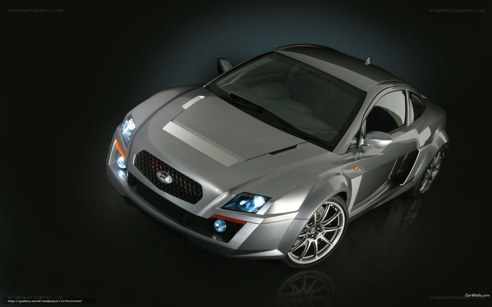 silver sports car concept