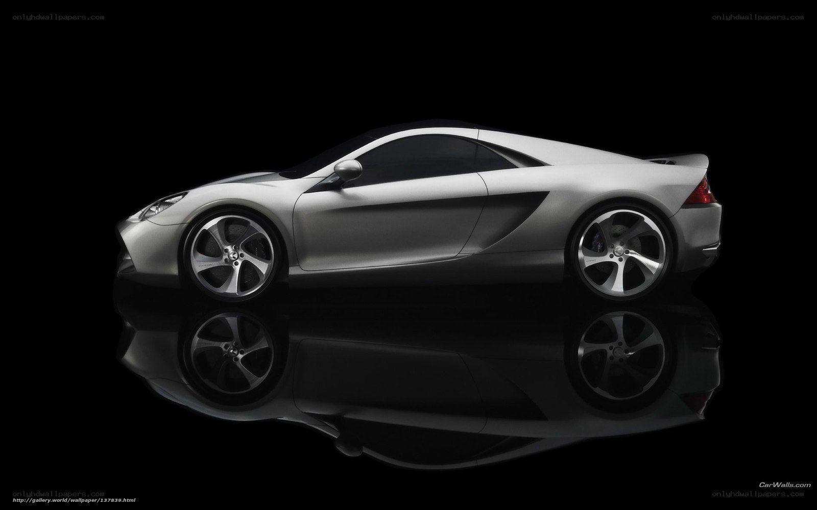 silver sports car concept