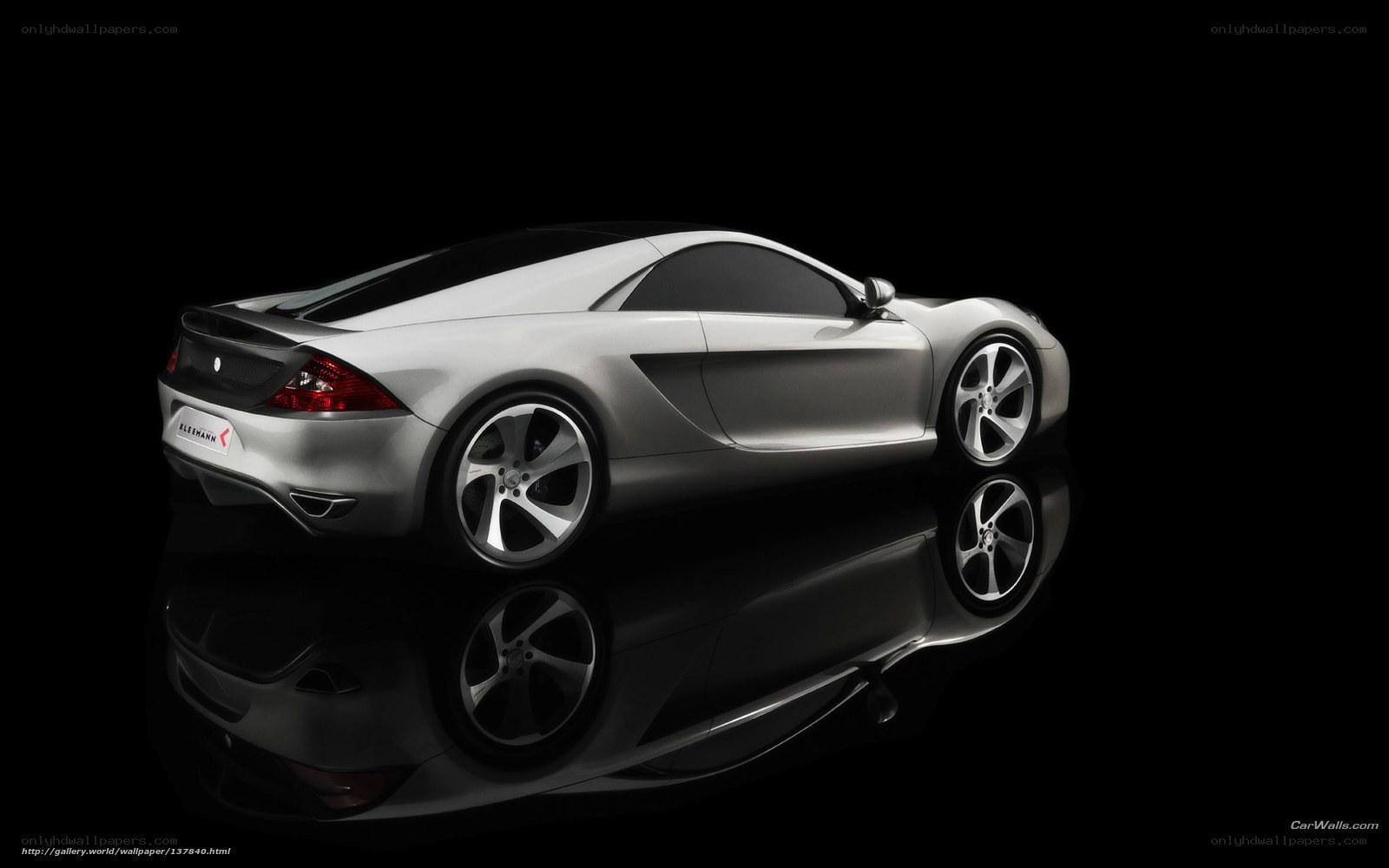 silver sports car concept