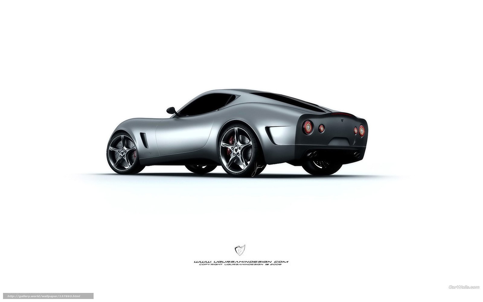 silver sports car concept