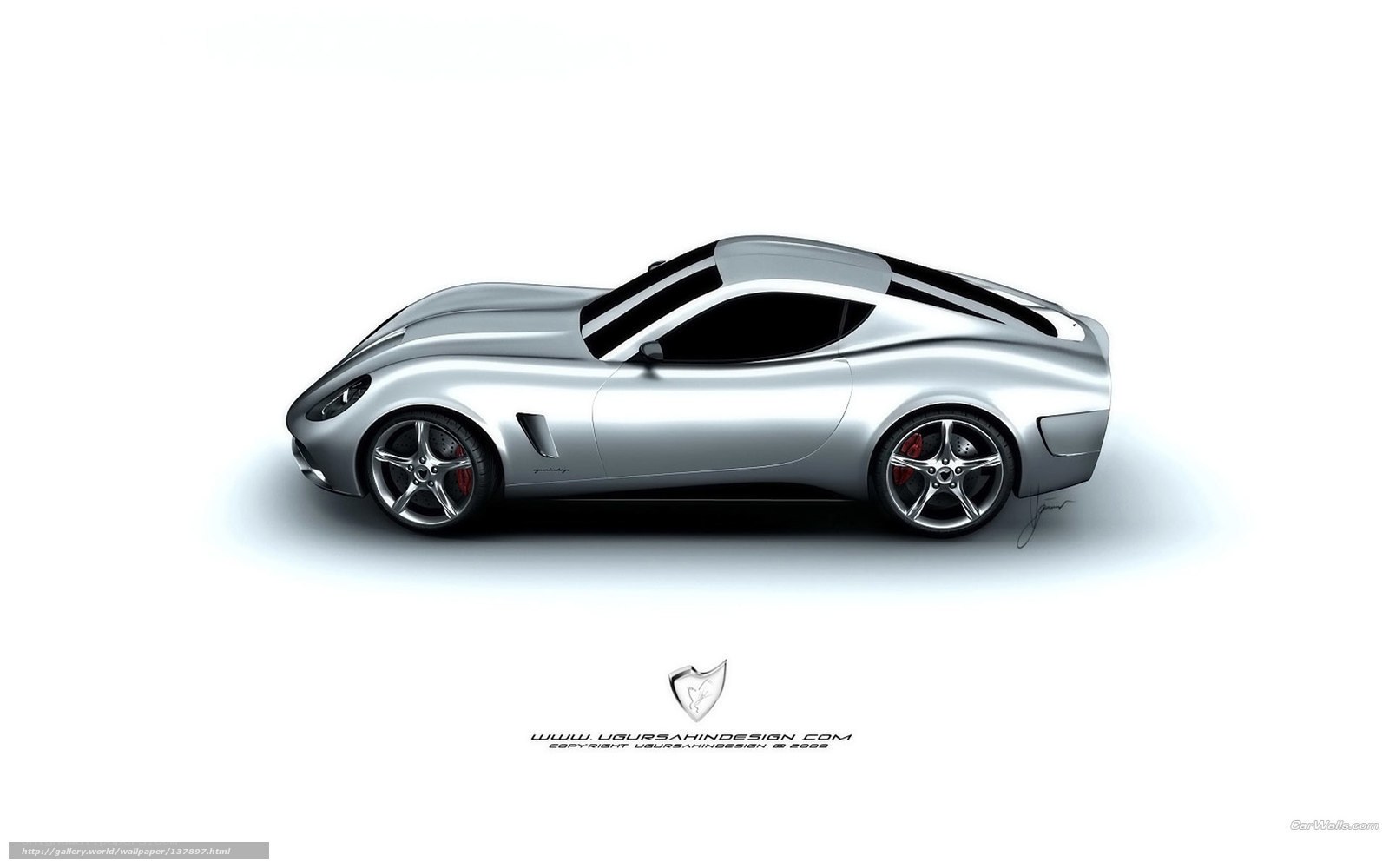 silver sports car concept