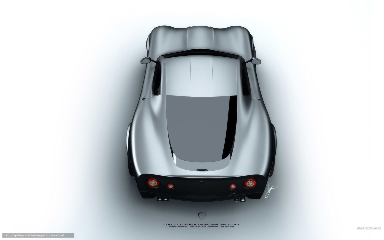silver sports car concept