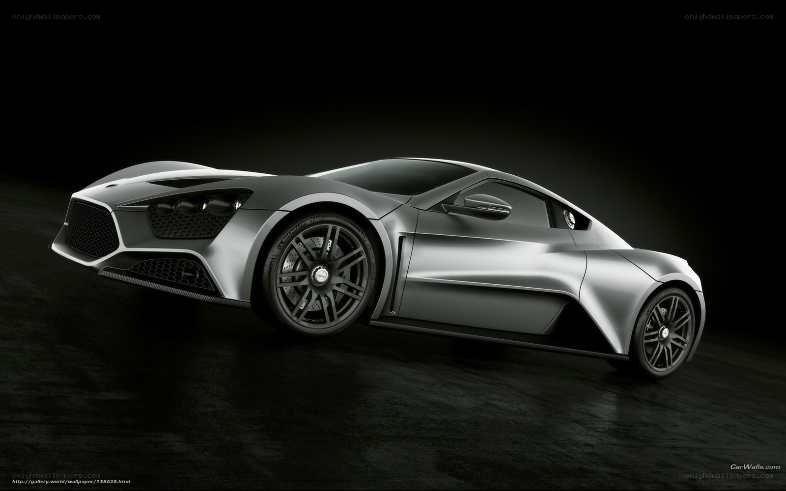 silver sports car concept