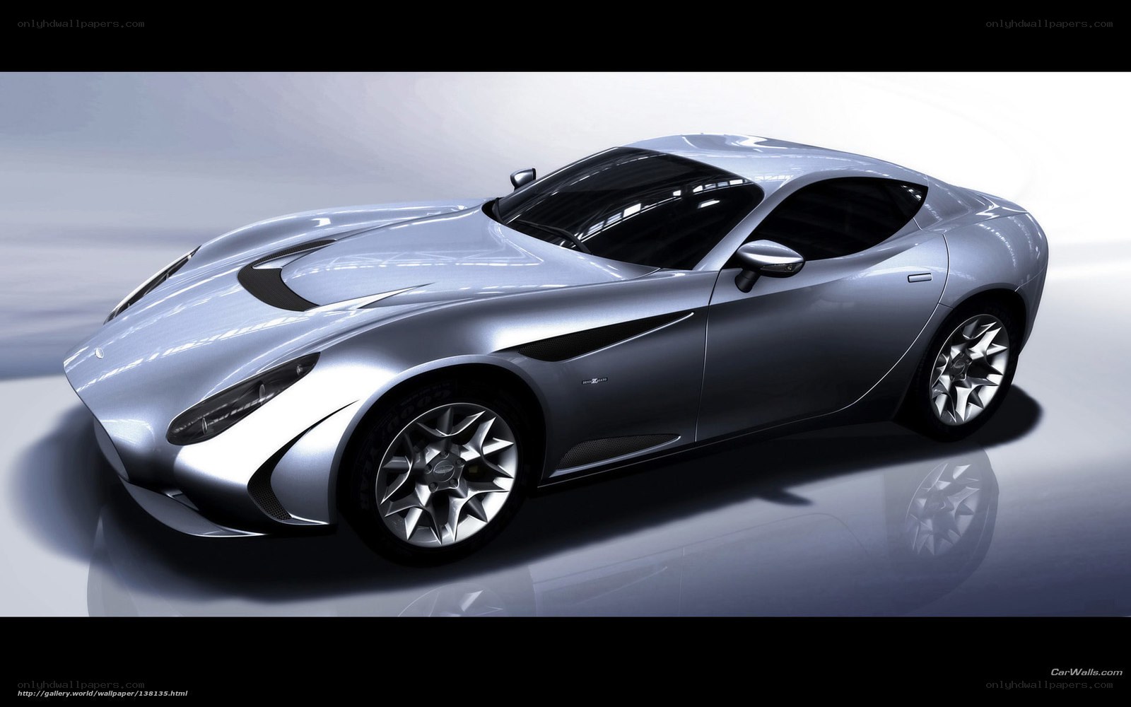 silver sports car concept