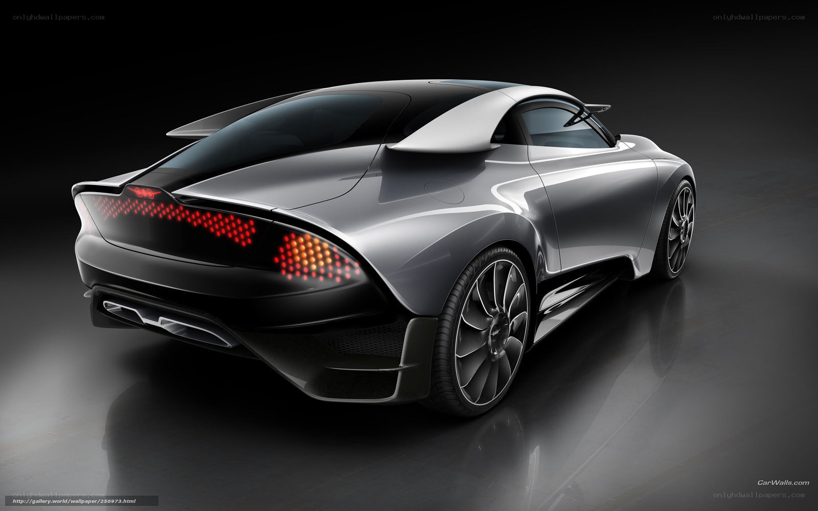 silver sports car concept