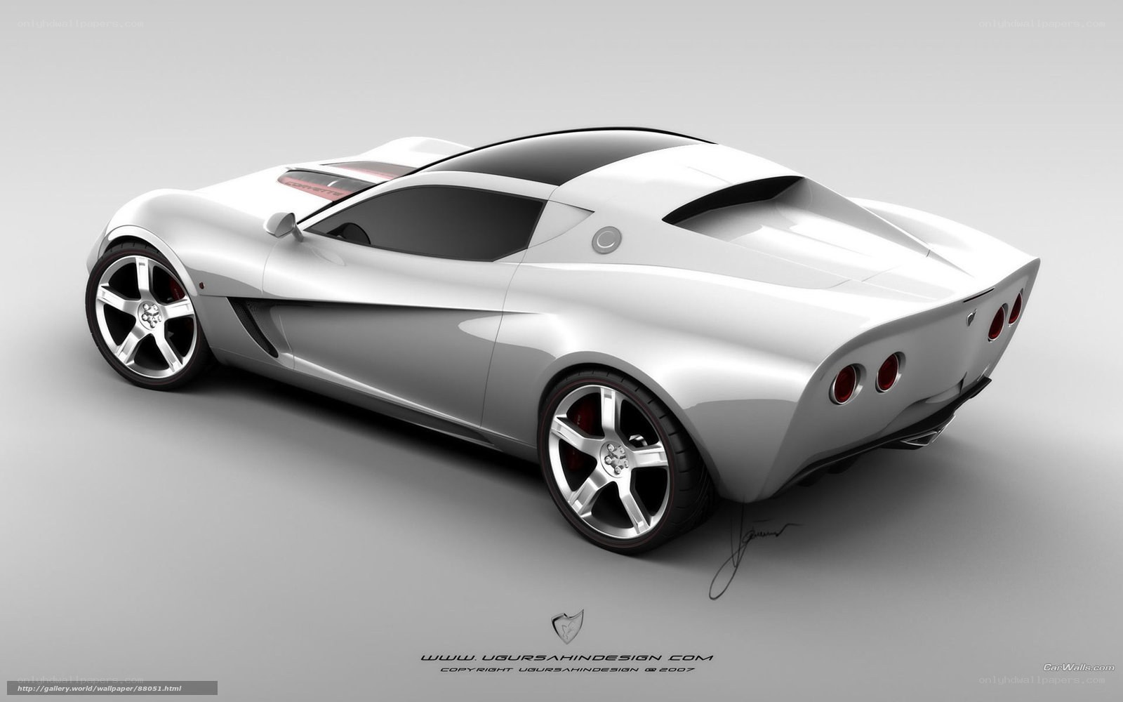 silver sports car concept