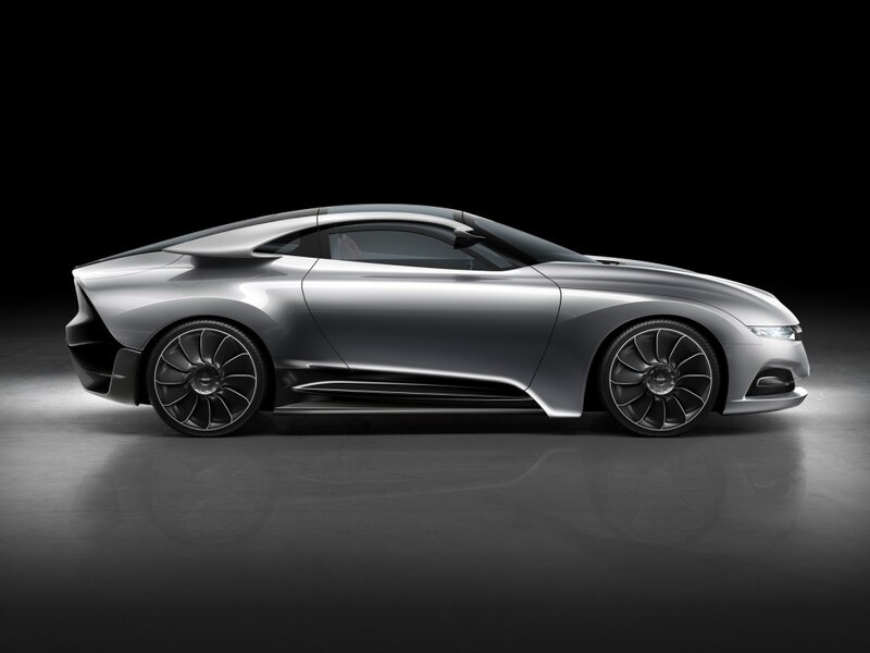 silver sports car concept