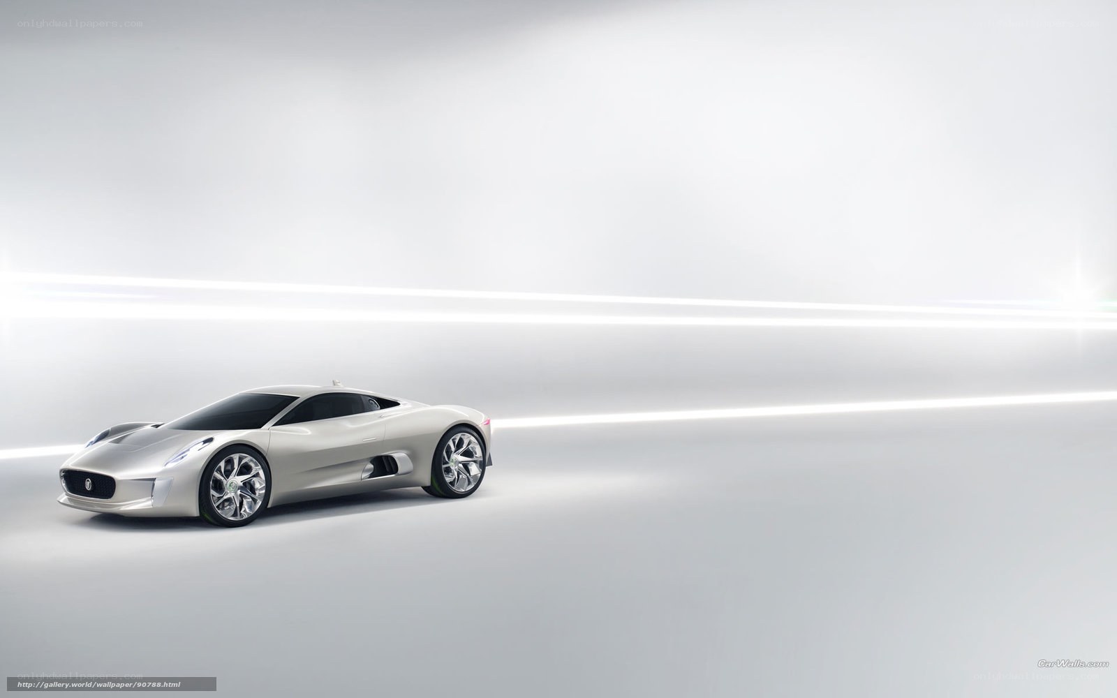Silver sports car concept