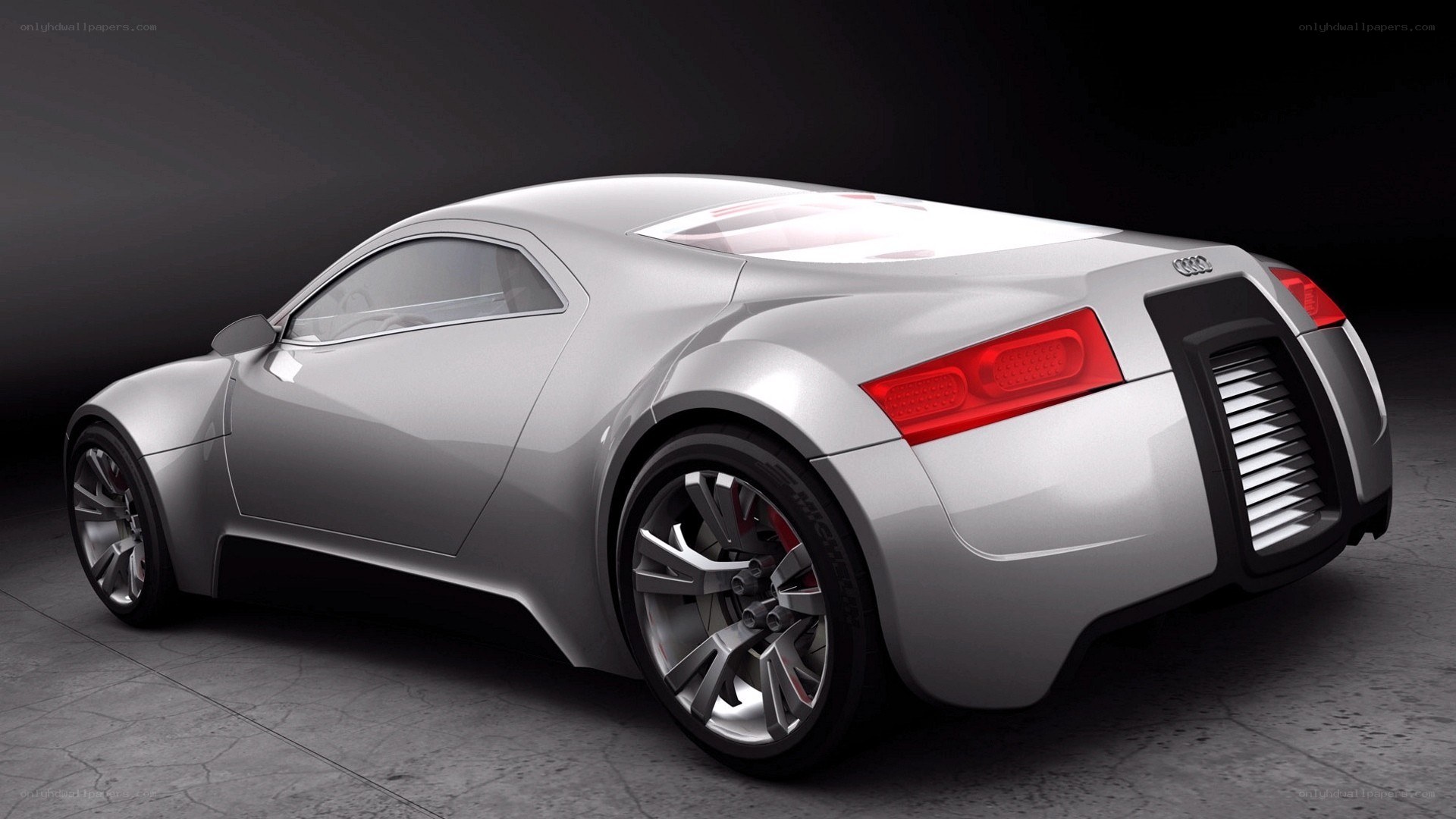 silver sports car concept