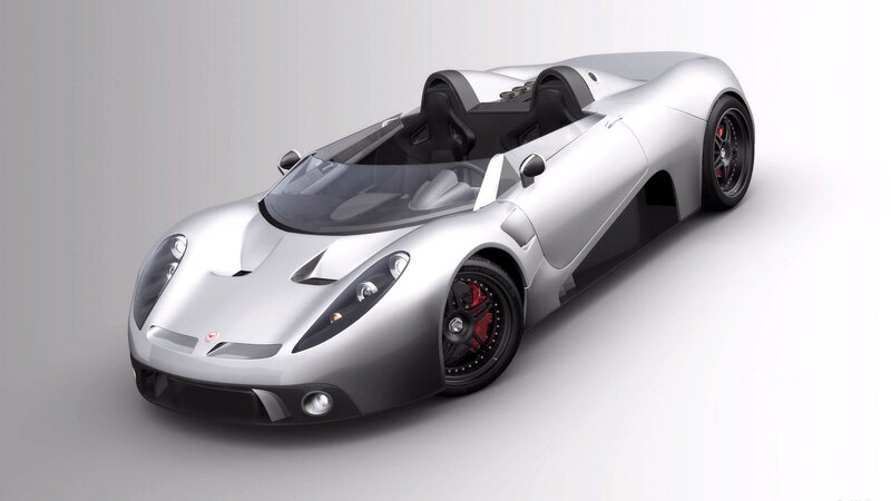 silver sports car concept