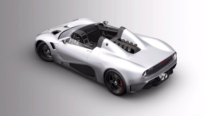 silver sports car concept