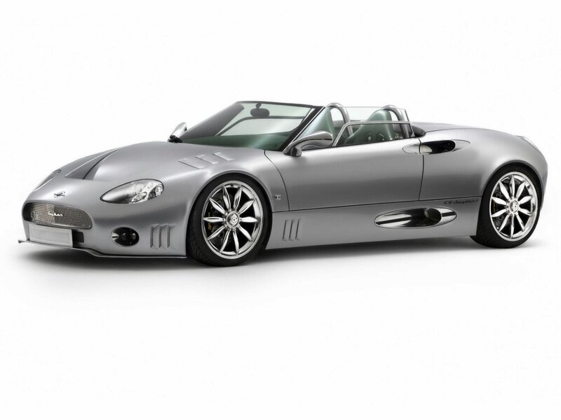 silver sports car convertible