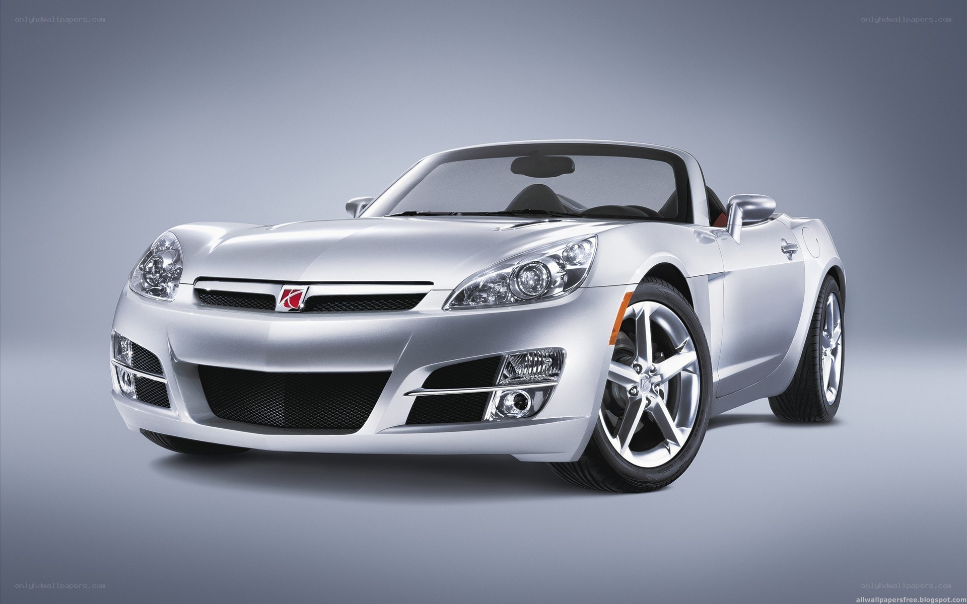 silver sports car convertible