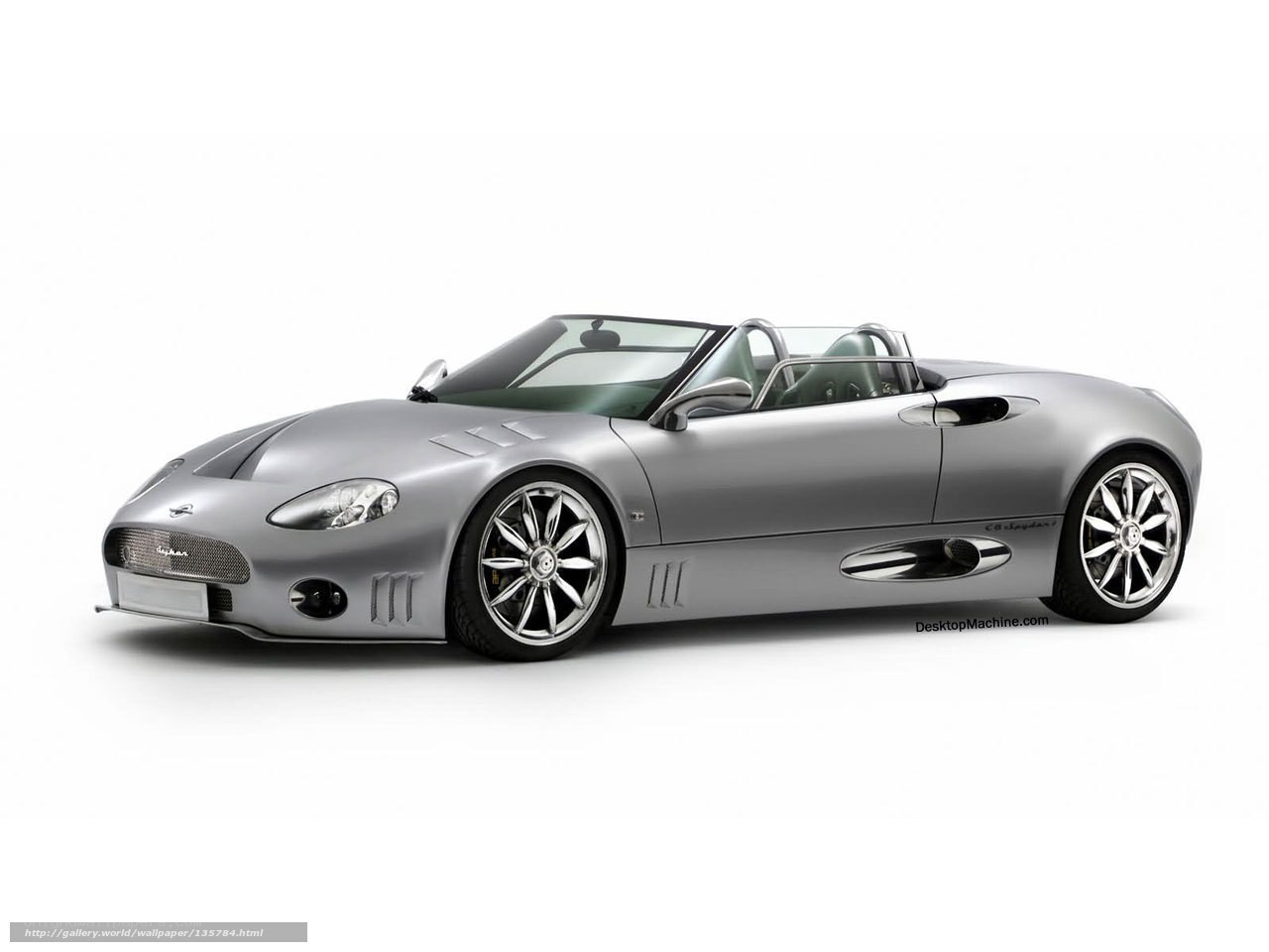 silver sports car convertible
