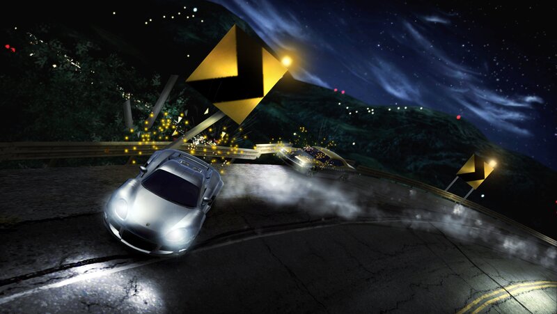 Silver Sports Car Crash