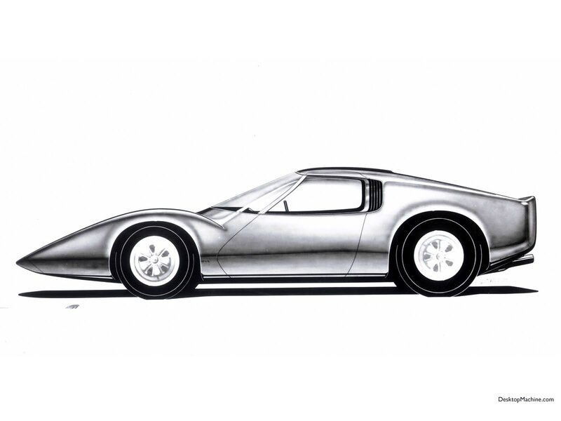 silver sports car design