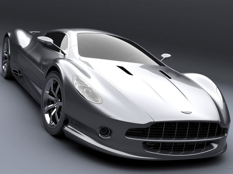 silver sports car design