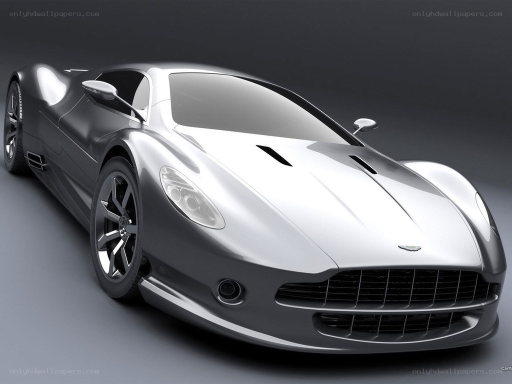 silver sports car design