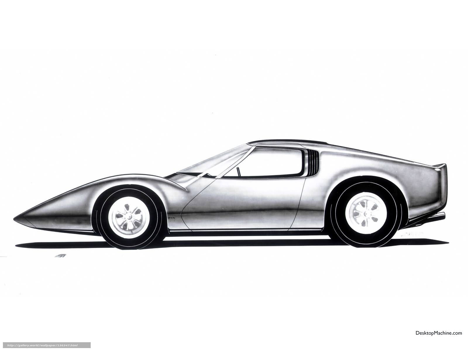 Silver sports car design